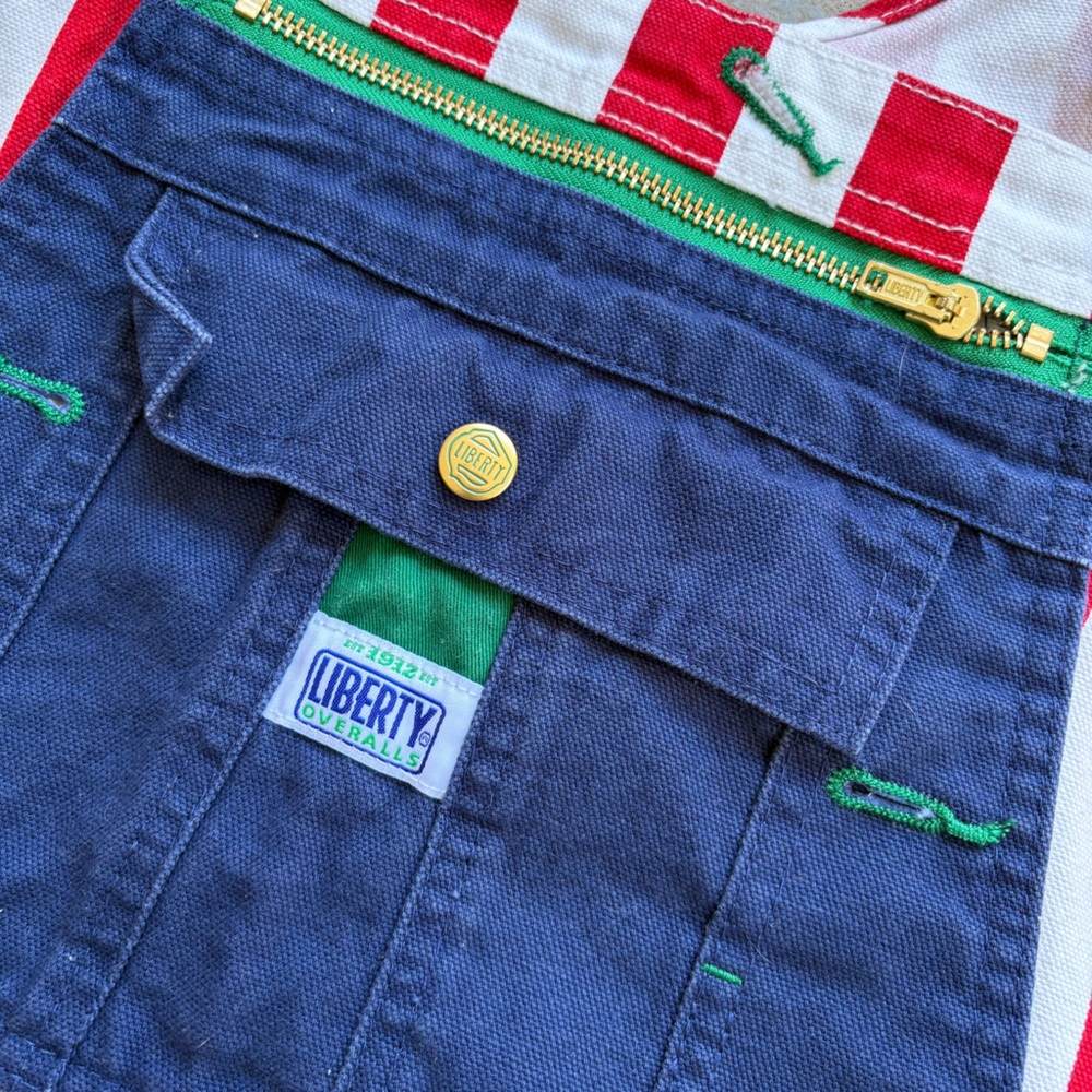 Liberty Men's Overalls 36x32 American Flag Red, White, and Blue - Picture 6 of 8